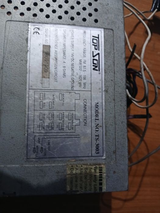 Rádio em bom estado