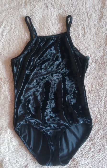 Боді чорний велюр