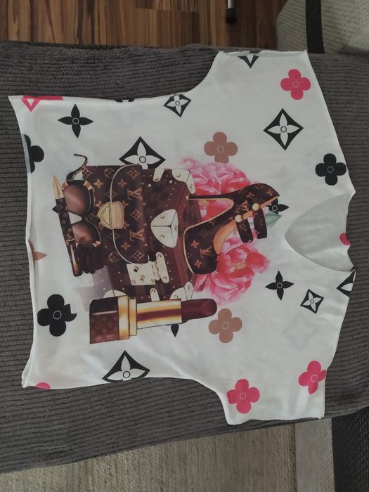 bluzka sweterkowa włoska srebrna nitka 44 46