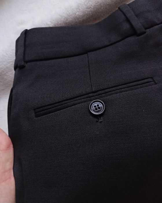 Spodnie Burberry wełna + jedwab/ wysoki stan