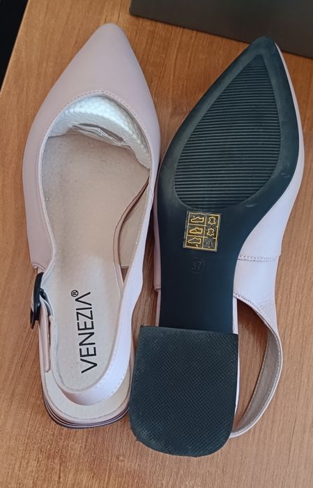 Buty Venezia r 37 pudrowy róż
