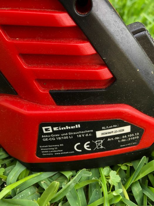 Tesoura corta sebes GE-CG 18/100 EINHELL com fatura dentro da garantia