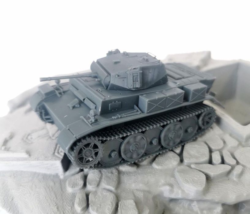 2x Panzer 2 auf L model w skali 1:56 pasuje do  bolt action, druk  3D