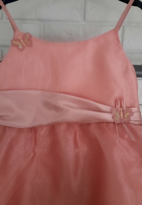 Różowa sukienka karnawałowa rozmiar 134/140