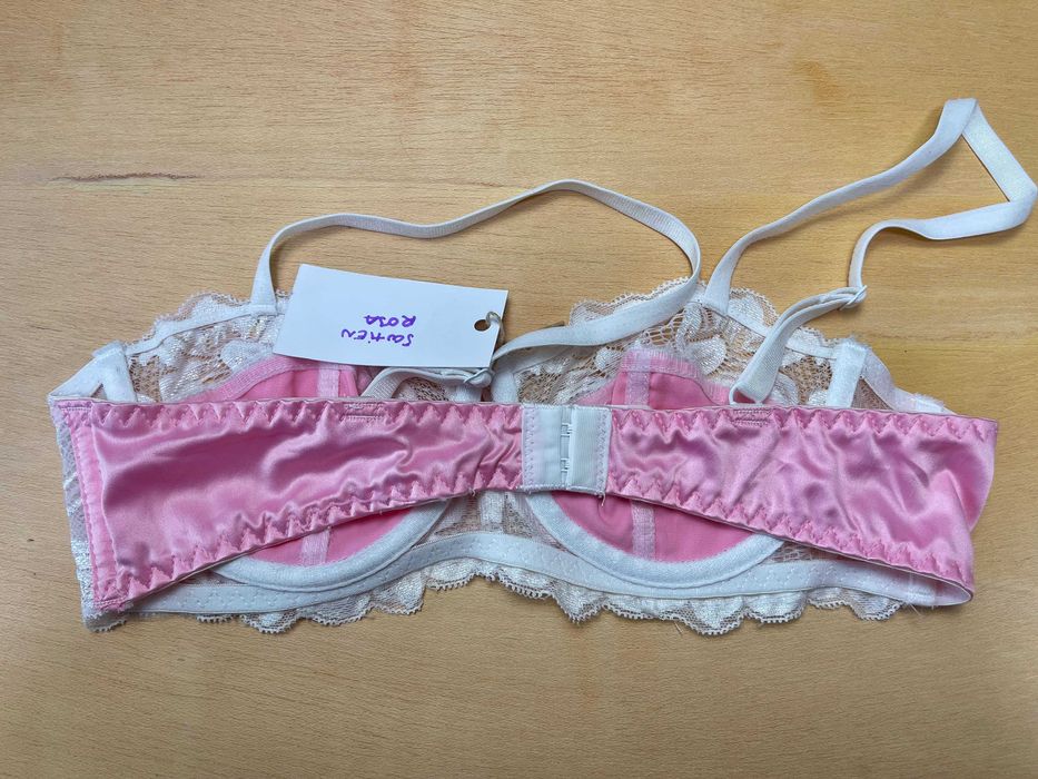Sutiã rosa renda branca - Shein, S