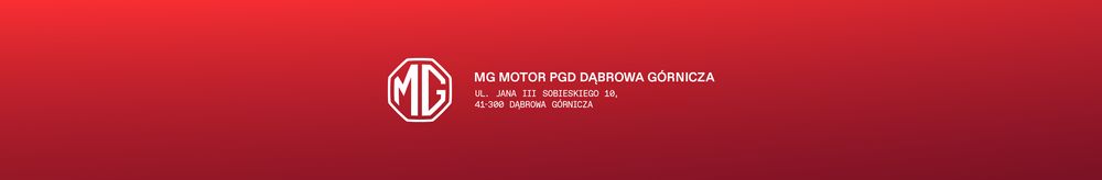 MG Motor PGD Dąbrowa Górnicza top banner