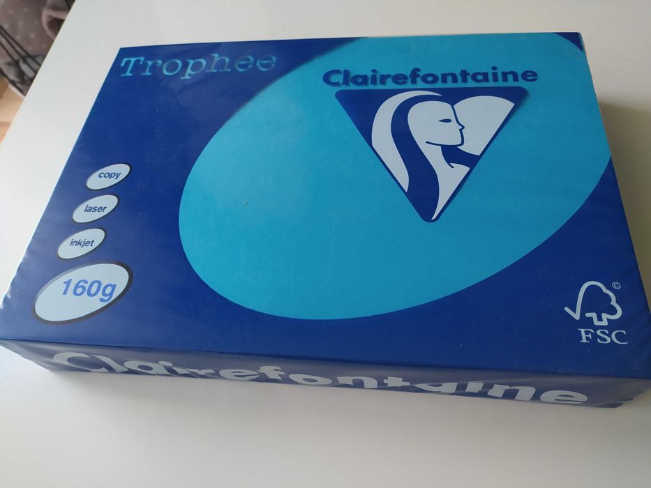 Papier ksero Trophee A4 160g kolor nr 1022 Intensive Blue Turquoise