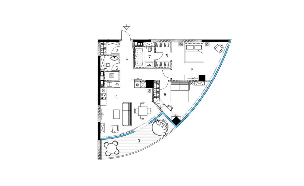 3-комнатная квартира по адресу ул. Иоанна Павла II (площадь 92 м²) - Atlanta.ua - фото 2