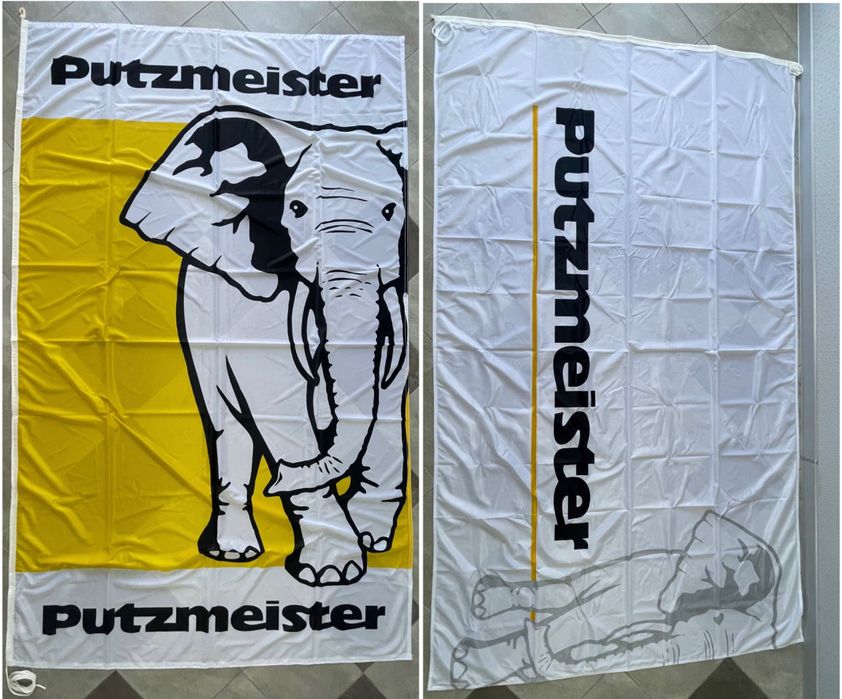 Putzmeister прапор 1,5х2,5м два різновида нові запечатані в упаковках