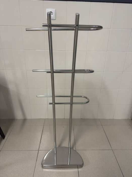 Toalheiro Casa de Banho prateado