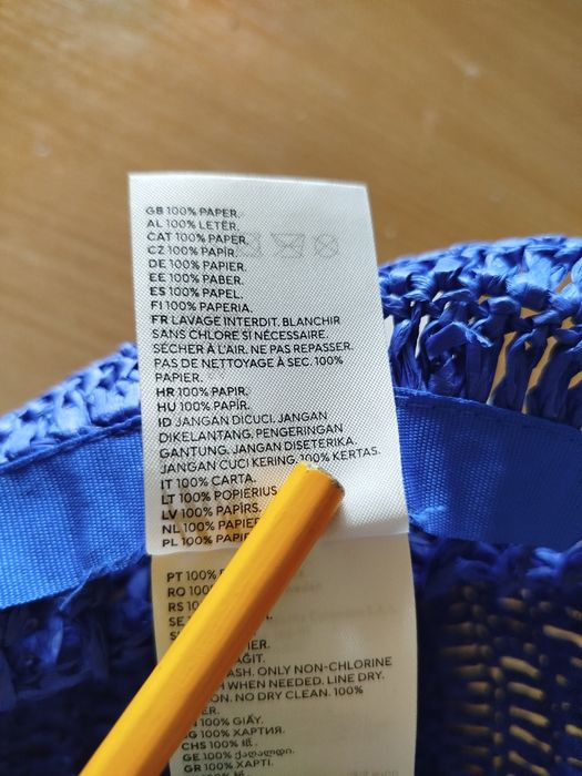 Шляпа H&M, плетёная, натуральный материал, р. 56-57