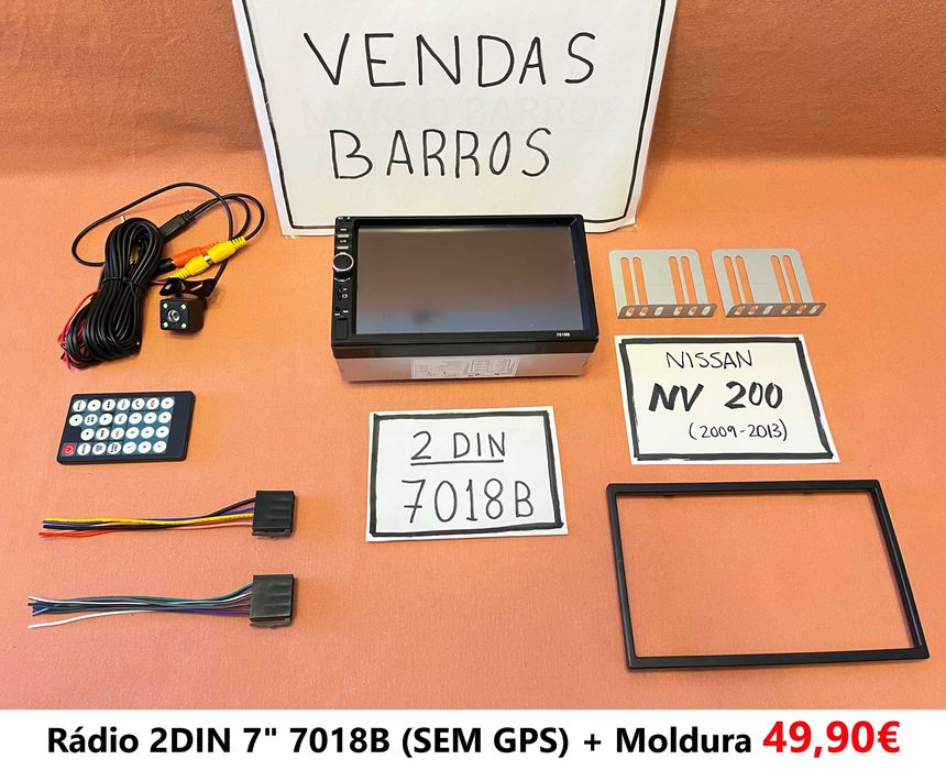 (NOVO) Rádio 2DIN • Nissan NV200 • e-NV200 • NV250 • Android [4+64GB]