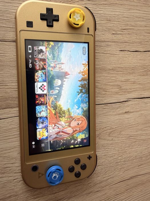 Nintendo Switch Lite Hyrule Edition przerobiona