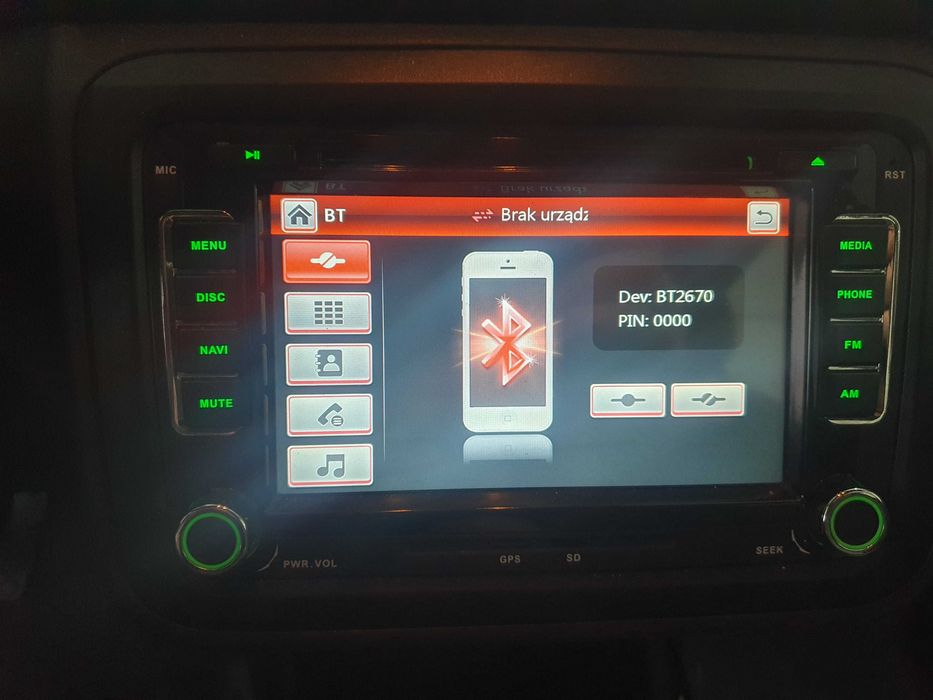 Radio 2 din Skoda Fabia 2 navi usb sd sprawne
