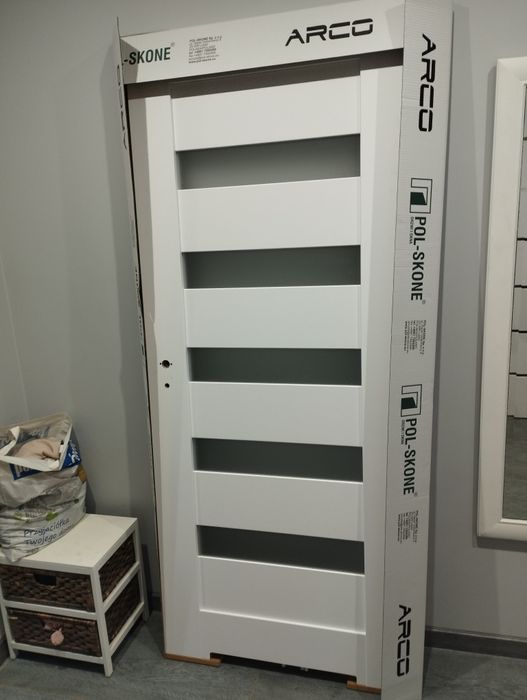 Drzwi polskone arco w02 80 + ościeżnica