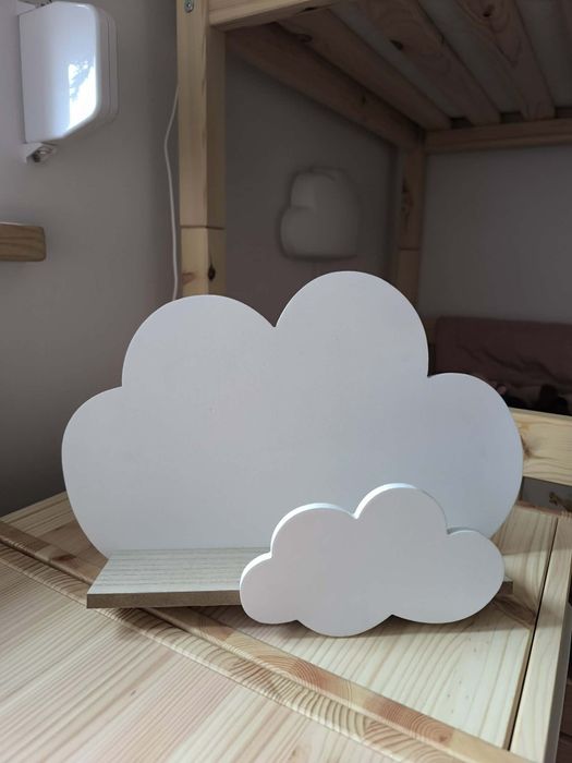 Półka, chmurka, biała nieużywana