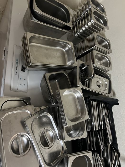 RECIPIENTES/ CUBAS GASTRONORM EM INOX – VÁRIOS TAMANHOS