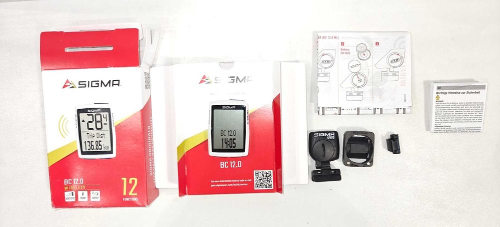 Licznik rowerowy bezprzewodowy SIGMA BC 12.0 WL STS – Powystawowy