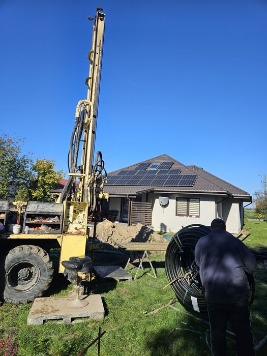 Studnie głębinowe,  odwierty pod pompy ciepła