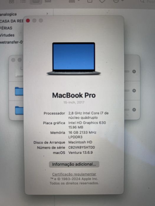 MacBook Pro (15-inch, 2017) para reparar