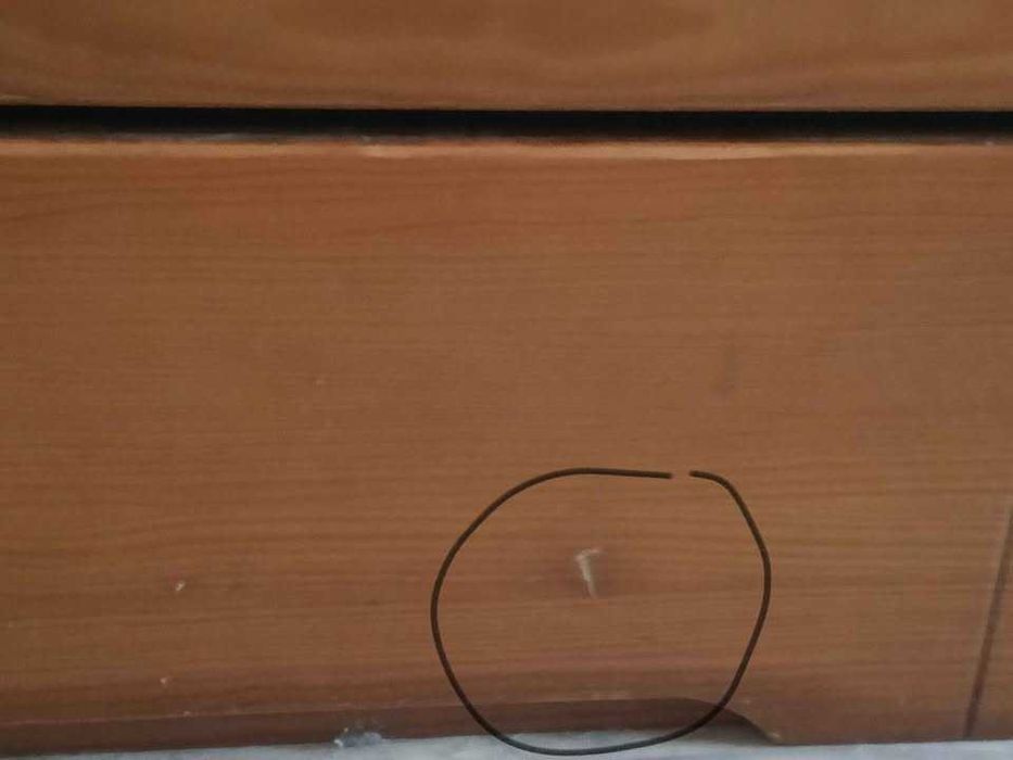 Cama dupla em madeira/cerejeira