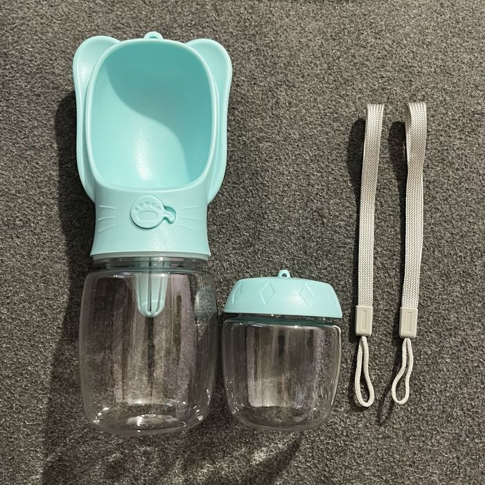 Пляшечка для води + контейнер для корму для тварин