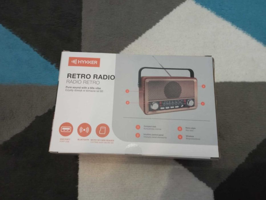 Radio retro Nowe Hykker 2w1