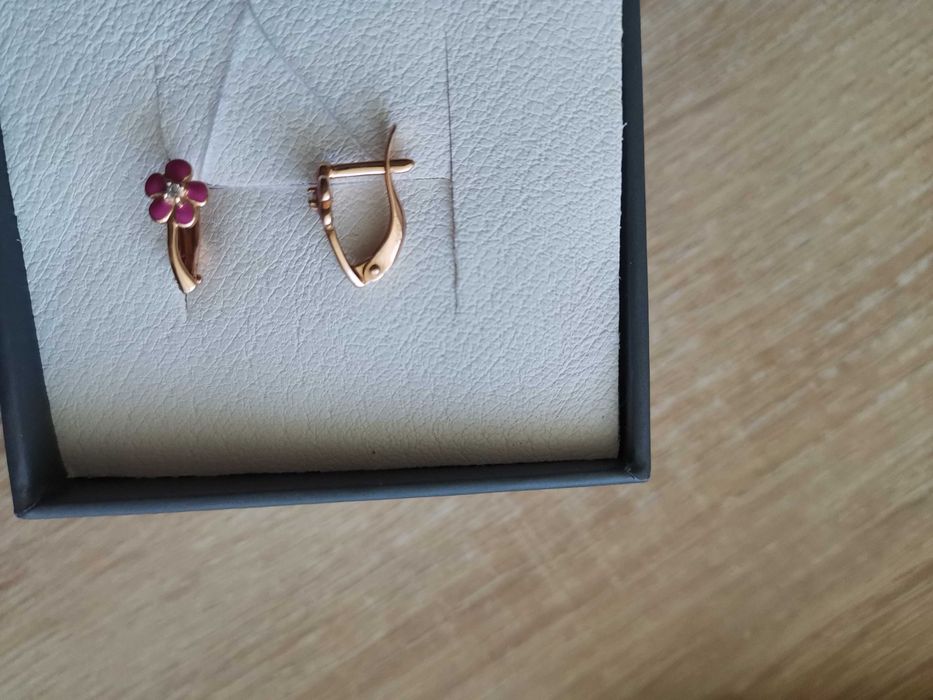 Детские сережки цветок 1.36