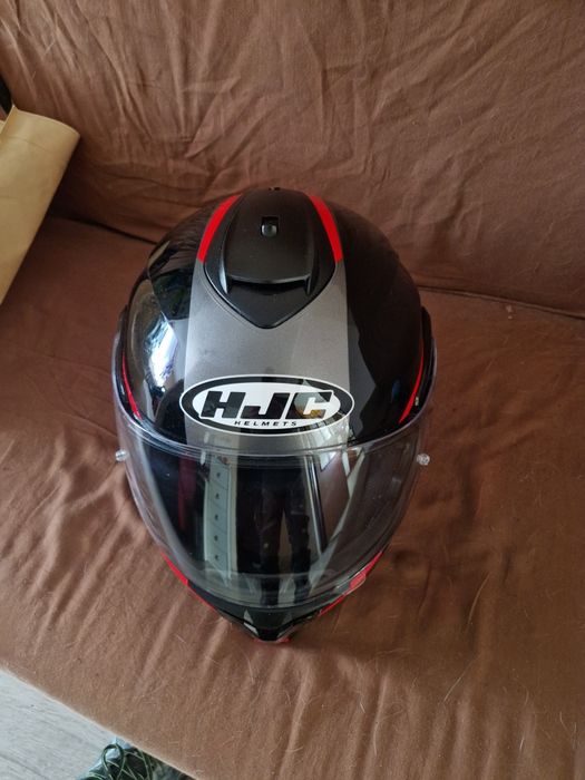 Kask szczękowy HJC C91 TERO BLACK/RED