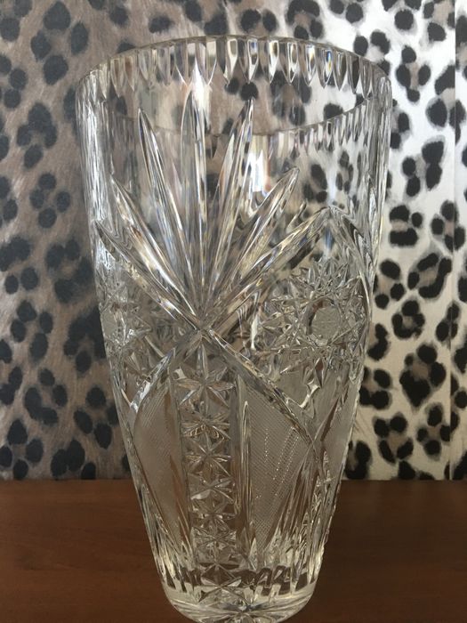 Wazon kryształowy z PRL - u