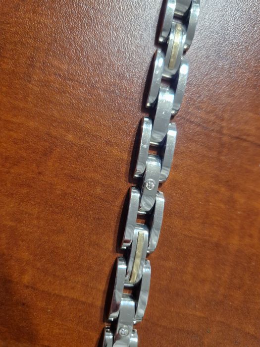 Bransoleta z elementami złota 14k 585