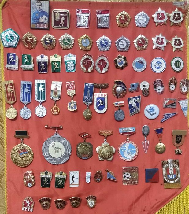 Значки разные СССР на вымпелах