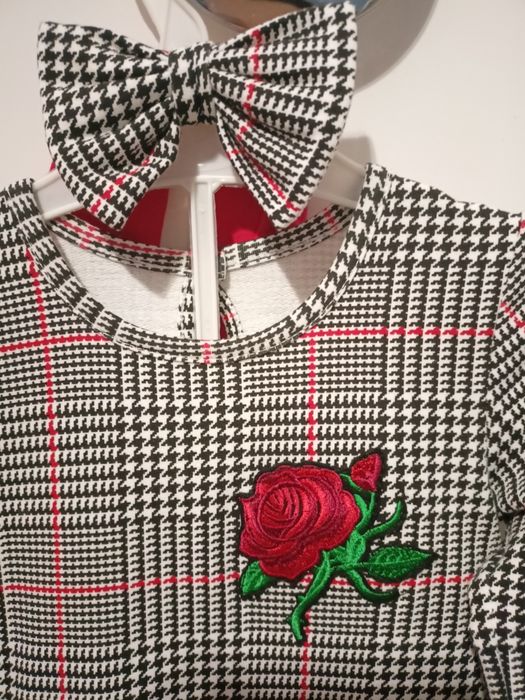 Elegancka tiulowa sukienka na urodziny, ślub - rozmiar 92-98