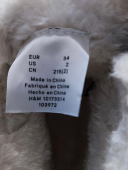 Високіі утеплені кросівки, хайтопи,  черевики H&M  хлопчику, розмір 34