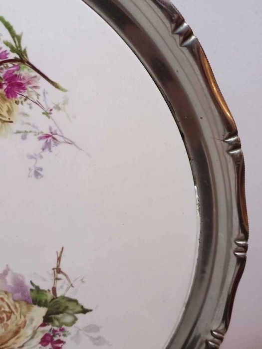 Bandeja Majólica muito bonita motivos florais
