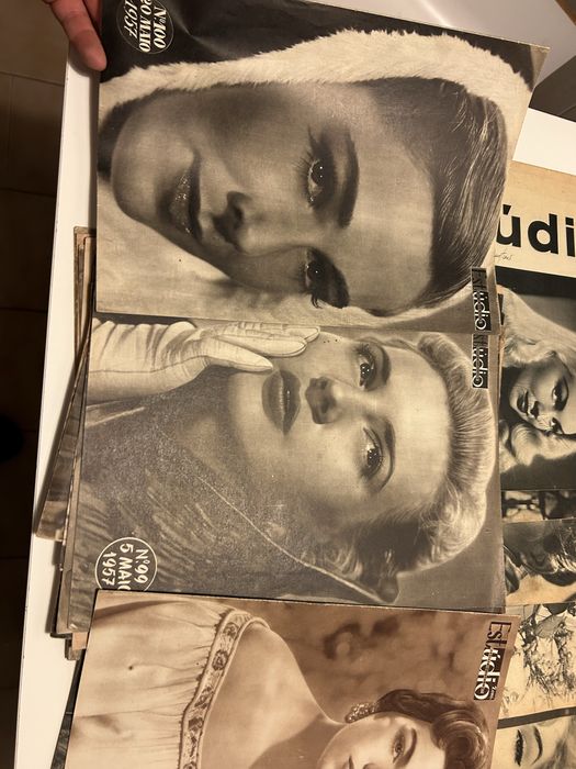 Estúdio revistas de cinema anos 50