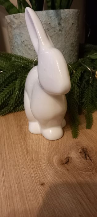 Królik zając wielkanocny nowy ceramiczny
