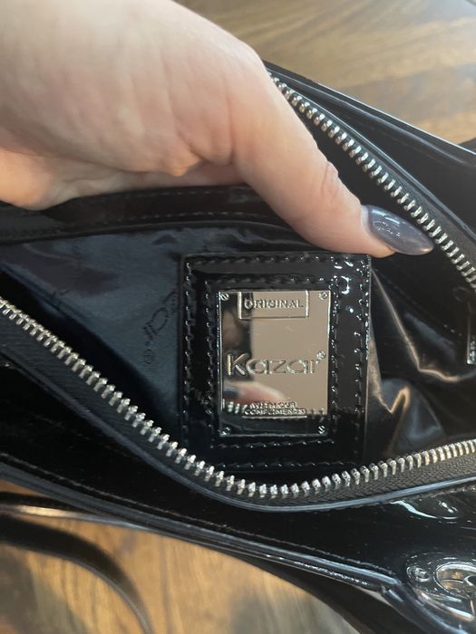 Kazar torba skórzana lakierowana