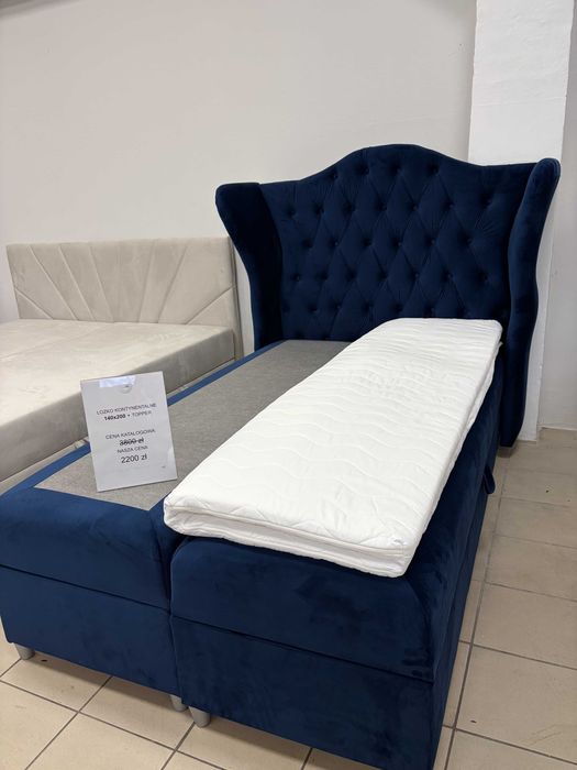 Łóżko kontynentalne 120x200 + Topper GRATIS