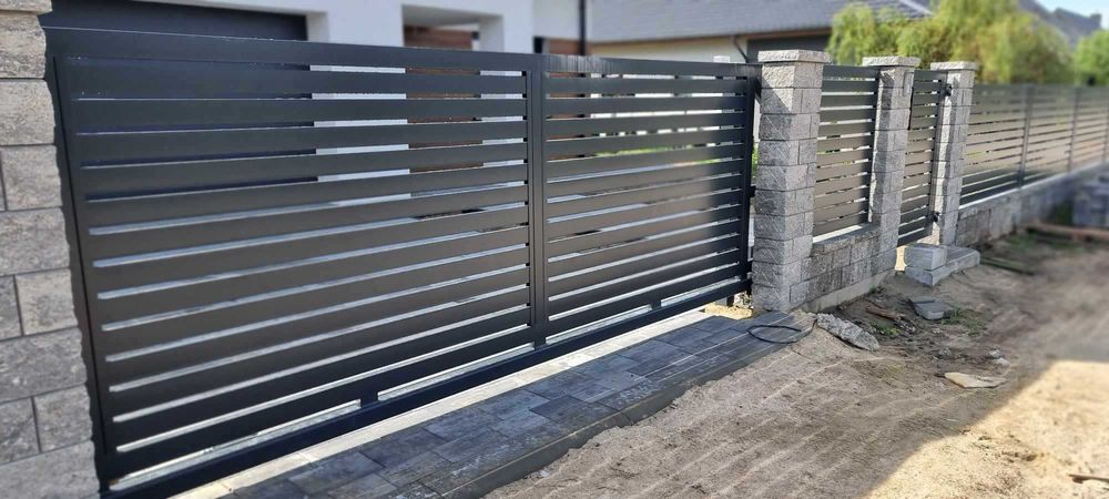 Ogrodzenia frontowe murowane panel palisada - kompleksowo PRODUCENT