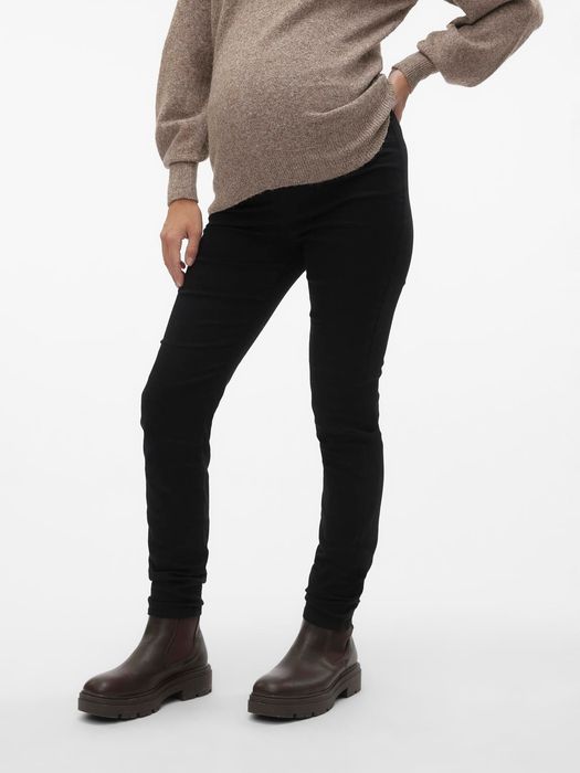 Legginsy ciążowe czarne Slim Mamalicious S