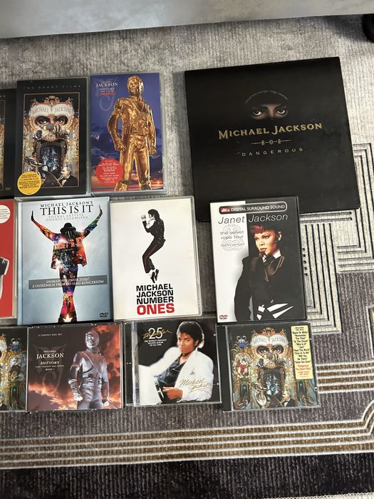 Michael Jackson kolekcja biografie ksiazki dvd cd dangerous
