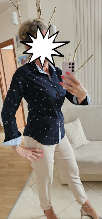 Koszula taliowana rozmiar 42, 100% Bawełna