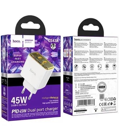 Сетевое зарядное устройство Hoco PD45W