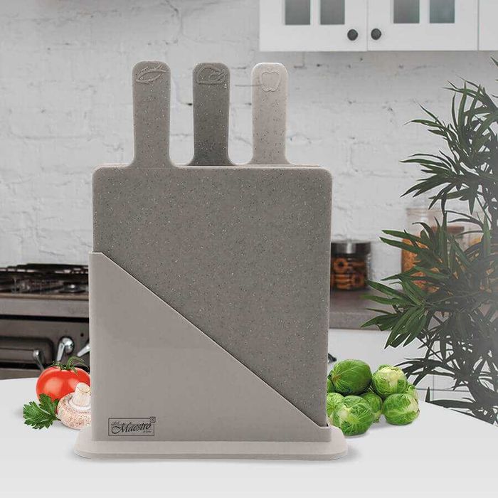 MR-1789G Набір з 3 пластм. досок + підставка Maestro