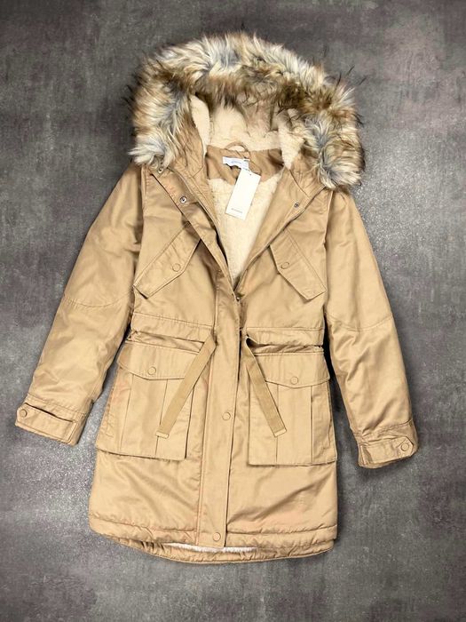 Kurtka Reserved Damska Nowa Zimowa ocieplana Kożuch parka Długa E4