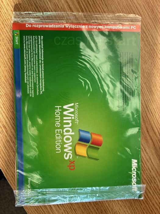 Windows XP Home Edition Nowy Folia nierozpakowany z etykieta i nr ser