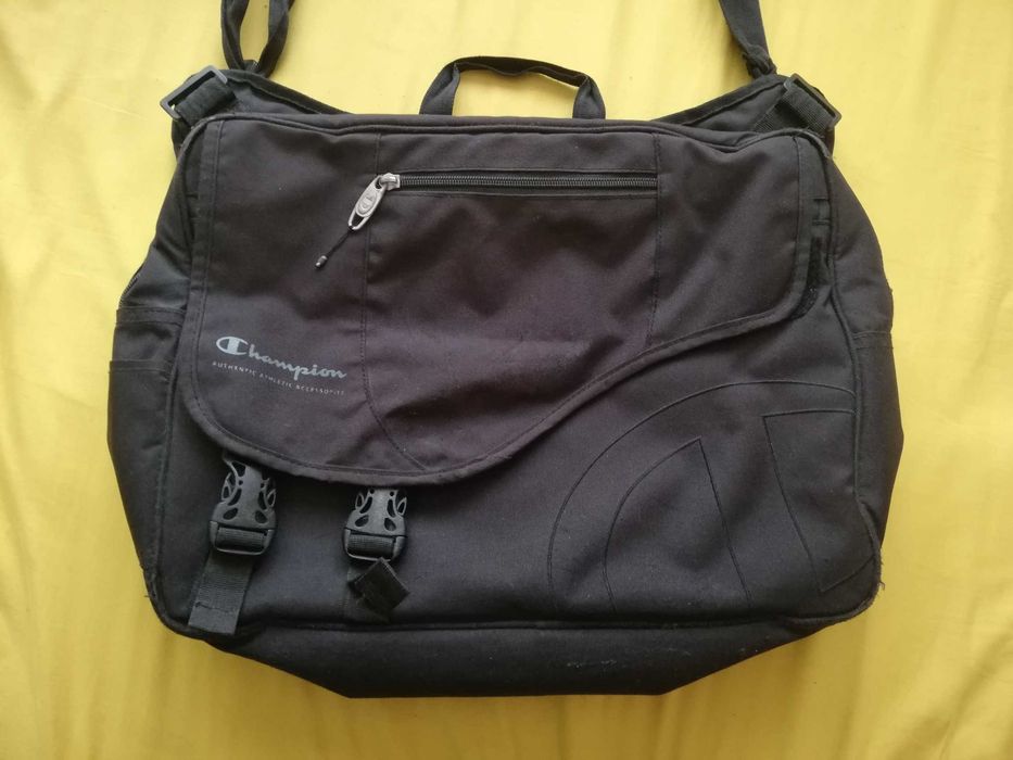 Torba na laptopa na ramię czarna Champion