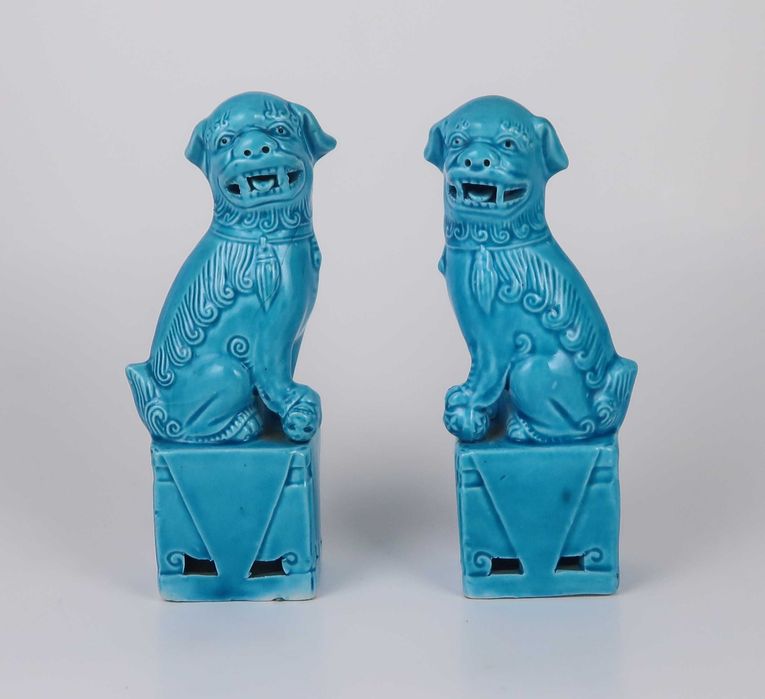 Par de Cães Foo - China - 12 cm