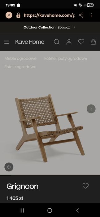 Fotel gringoon kave home